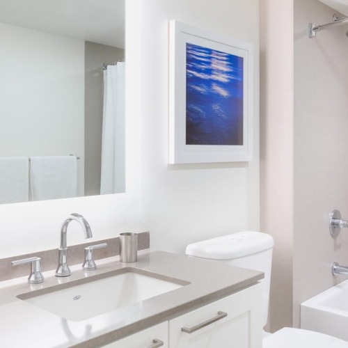 Bathroom options with thoughtful details a bathroom with a sink and toilet