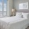 a bed in a room